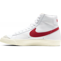 Кроссовки Nike Blazer Mid 77 белые с красным